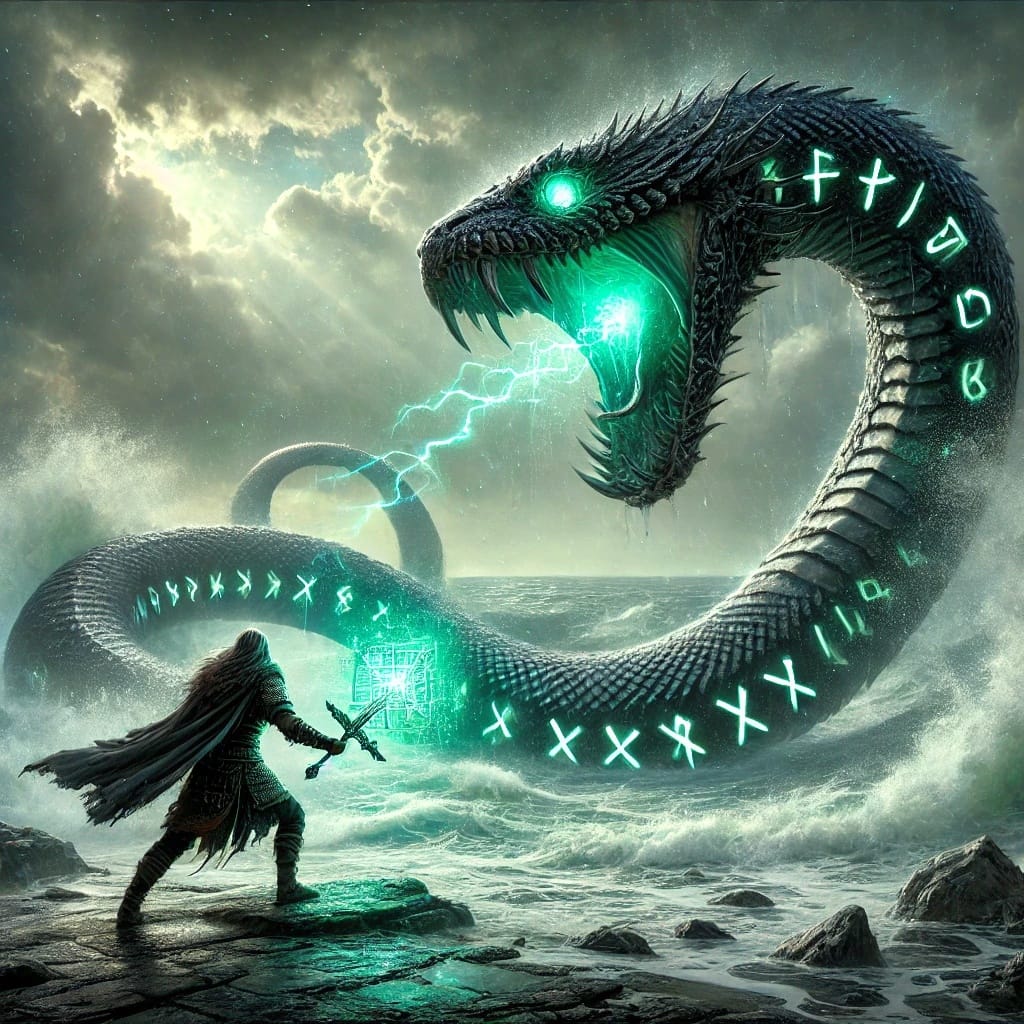 Unraveling Jörmungandr: A Mythic Odyssey of Time, Existence, and the Serpent’s Reckoning